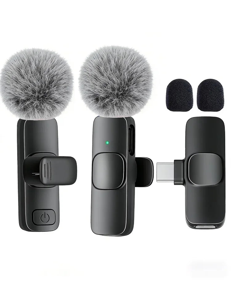 Professional Wireless Lavalier Microphone Type-C Port
